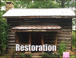 Historic Log Cabin Restoration  Put In Bay, Ohio